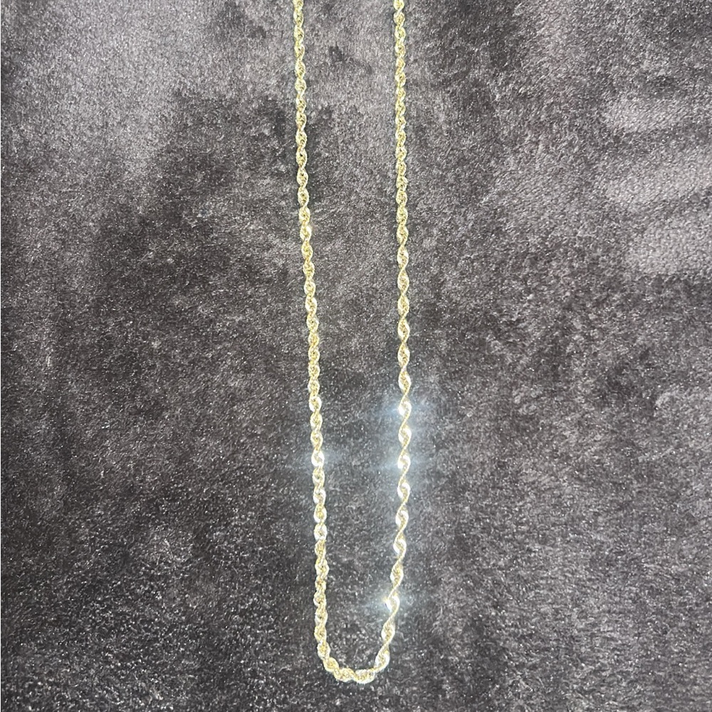 Elegant Gold Rope Chain Necklace